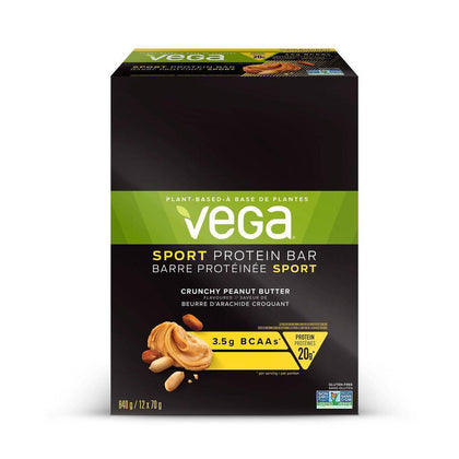 Vega Sport® Protein Bar - Crunchy Peanut Butter - Box of 12